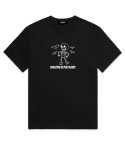 바리게이트(BARIGATE) Skeleton Logo 오버핏 반팔 티셔츠 (BS014) 블랙