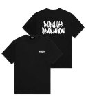 바리게이트(BARIGATE) REVOLUTION 오버핏 반팔 티셔츠 (BS017) 블랙