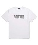 셔터(SHUTTER) SHADOW LOGO 오버핏 반팔 티셔츠 (SS002) 화이트