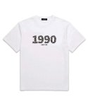 셔터(SHUTTER) 1990 오버핏 반팔 티셔츠 (SS009) 화이트