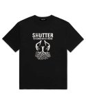 셔터(SHUTTER) TREE LOGO 오버핏 반팔 티셔츠 (SS016) 블랙