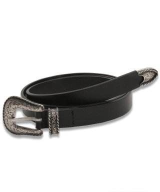 도프셉(DOFFSEPT) Western Cowhide Belt in Black