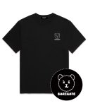 바리게이트(BARIGATE) Bear Logo 오버핏 반팔 티셔츠 (BS021) 블랙
