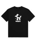 위씨(WISSY) Puppy Logo 오버핏 반팔티셔츠 (WS020) 블랙