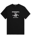 우즈(OUSE) dp logo 오버핏 반팔 티셔츠 (DS020) 블랙