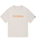커버낫(COVERNAT) 어센틱 로고 티셔츠 오트밀