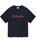 커버낫(COVERNAT) 어센틱 로고 티셔츠 네이비