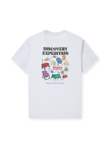 디스커버리 익스페디션(DISCOVERY EXPEDITION) 피크닉 등판 그래픽 티셔츠 (M/GREY)