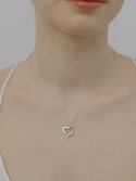 티오유(TOU) [Siver925] WE027 double heart necklace