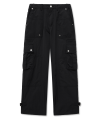 아이돈워너셀 Nylon Multi Pocket Cargo Pants Black