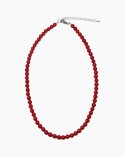 셉텐벌5(SEPTEMBER5) Red pearl bold necklace