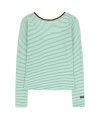 Two-way Stripe Patch Tee (Green)