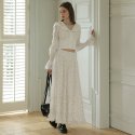 쎄무아듀(CEST MOIDEW) Cest_Floral lace a-line skirt