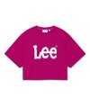 우먼 빅 트위치 로고 크롭 티셔츠 핑크