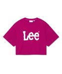 리(LEE) 우먼 빅 트위치 로고 크롭 티셔츠 핑크