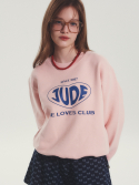모어쥬드(MOREJUDE) Sweet lovers sweatshirt Pink