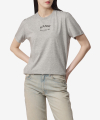 여성 씬 저지 O넥 반소매 티셔츠 - 팔로마 멜란지 / T3677921