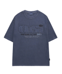 오드스튜디오(ODDSTUDIO) ODSD 피그먼트 데미지 티셔츠 - NAVY