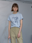 브렌다브렌든 서울(BRENDA BRENDEN SEOUL) 80s print t-shirt - sky blue
