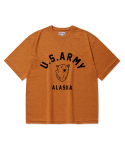 네이머클로딩(NAMERCLOTHING) ALASKA BEAR T-SHIRTS ORANGE