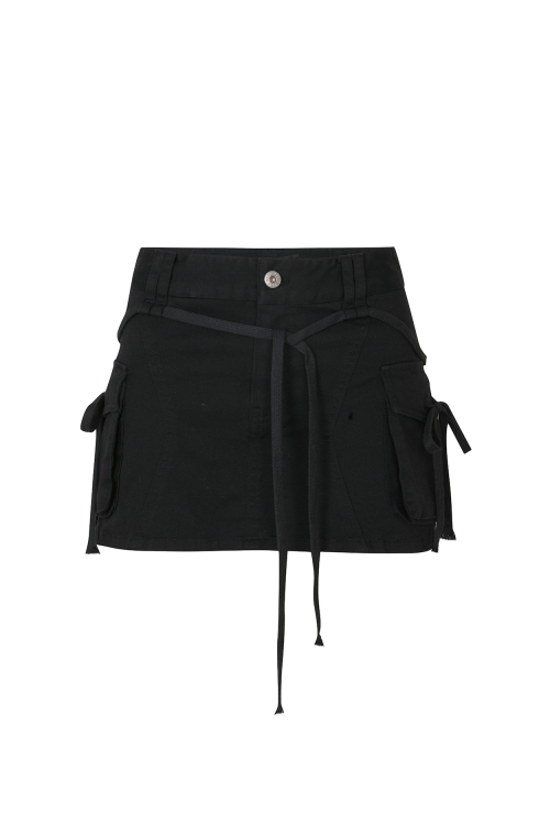 Musinsa Painorpleasure Liv Mini Skirt Black