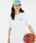 엔비에이(NBA) PLAY GAME 스몰로고 반팔 티셔츠(N242TS011P) 화이트