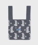 삭스어필(SOCKS APPEAL) cotton knit bag dandelion bunny grey