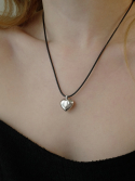 피오레(FIORE) bold heart necklace