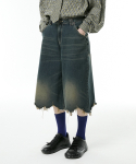 이에스씨 스튜디오(ESC STUDIO) washing pocket denim culotte pants (blue)
