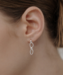 티오유(TOU) [Silver925] WE022 Rope drop silver earring