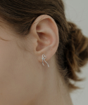 티오유(TOU) [Silver925] WE024 Heart knot earring
