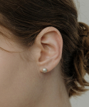 티오유(TOU) [Silver925] WE025 Silver matte ball earring
