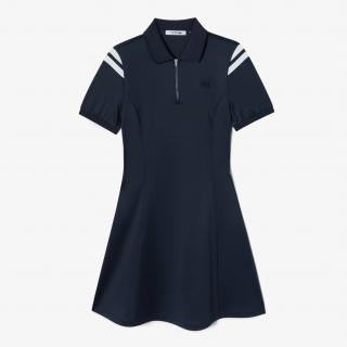 라코스테(LACOSTE) [무료반품] 여성 테니스 컬러포인트 저지 드레스 [다크네이...