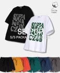 엔피스튜디오(NP STUDIO) [SET] 슈퍼 노바 클럽 티셔츠 + 나일론 와이드 쇼츠 세트