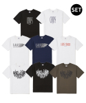 본챔스(BORN CHAMPS) [SET] 그래픽&로고 디자인 반팔 티셔츠 4종
