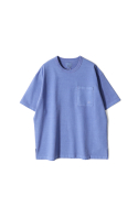 홀리선(HORLISUN) Lawrence Garment Dyeing Short T-shirt Blue