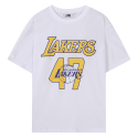 엔비에이(NBA) LAL 넘버링 메쉬 반팔 티셔츠(N242Z9034P) 화이트