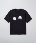 스파오(SPAO) [담곰이] 담곰이 한국상륙 반팔 티셔츠(GRAPHIC BLACK)_SPRLE25U01
