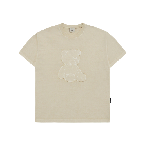 Musinsa Acm De La Vie Bear Applique Pigment Washing Short Sleeve T