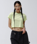 아웃도어 프로덕츠(OUTDOOR PRODUCTS) 여성 스몰로고 크롭 티셔츠 W SMALL LOGO CROP T-SHIRTS