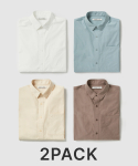 수아레(SUARE) [2PACK] 뉴트럴 스퀘어 포켓 셔츠 패키지