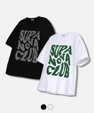 엔피스튜디오(NP STUDIO) [2PACK] 슈퍼 노바 클럽 로고 티셔츠 2COLOR
