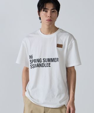 신앤리 팝 레터링 티셔츠 화이트