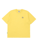 버킷(BUCKET) BUCKET SMALL LOGO WAPPEN T-SHIRTS [YELLOW]