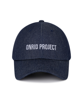 온리드 프로젝트(ONRIDPROJECT) 데님 로고 볼캡 - 인디고