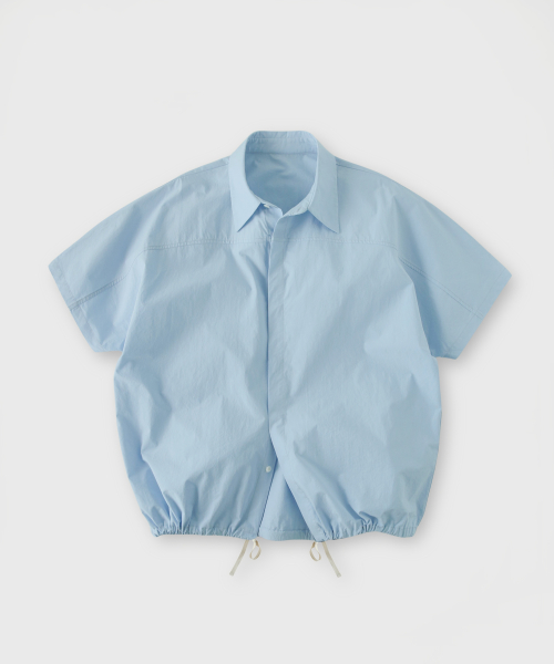 MUSINSA LAFUDGESTORE Paper Wide String Shirt Jacket Sky Blue