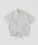 라퍼지스토어(LAFUDGESTORE) 페이퍼 와이드 스트링 셔츠 자켓_Off White
