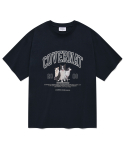 커버낫(COVERNAT) 보더콜리 포토 티셔츠 네이비