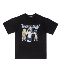 선데이오프클럽(SUNDAYOFFCLUB) `bjork` Homage Oversized T-shirt - Black