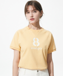 마조팩토리(MAJO FACTORY) Eight Stencil Logo T-shirt [Yellow]